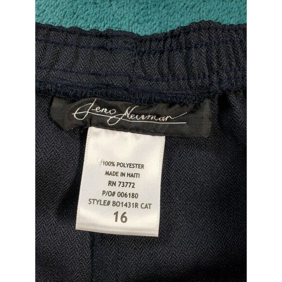 Jeno Newman Pants Jeans Sz 16 Womens Blue Pull on Elastic Waist Stretch NWT - Picture 5 of 12